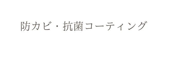防カビ 抗菌コーティング
